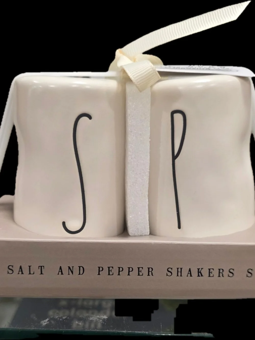 Rae Dunn Cream Salt and Pepper Shaker Set - Stylish Home Party Supplies